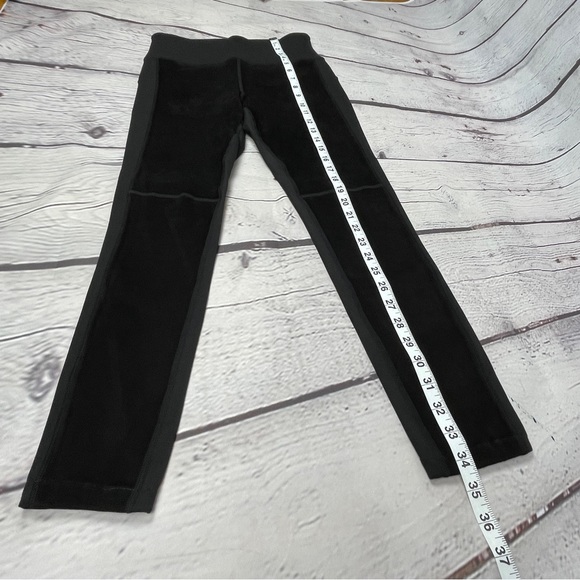 ATHLETA lamb leather suede high rise black leggings, size S - Picture 10 of 12